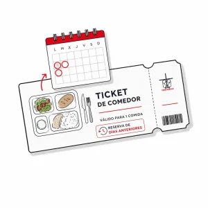 Ticket comedor días anteriores colegio Trinitarias Torrent